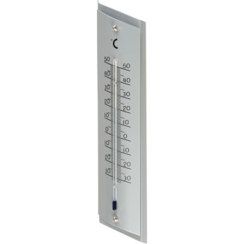 Aluminium thermometer TM-181 Steel, 230x53x16 mm