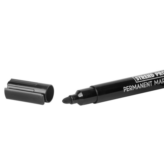 Permanent marker Strend Pro Permanent, 12pcs, black Permanent marker Strend Pro Permanent, 12pcs, black