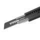 Eemaldatava teraga nuga Strend Pro Premium, BlackMatt, SoftTouch, 18 mm, katkestatav, must joon