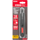 Eemaldatava teraga nuga Strend Pro Premium, BlackMatt, SoftTouch, 18 mm, katkestatav, must joon