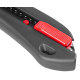 Snap-off blade knife Strend Pro Premium, BlackMatt, SoftTouch, 18 mm, break-off, black-line