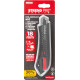 Snap-off blade knife Strend Pro Premium, BlackMatt, SoftTouch, 18 mm, break-off, black-line