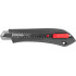 Snap-off blade knife Strend Pro Premium, BlackMatt, SoftTouch, 18 mm, break-off, black-line