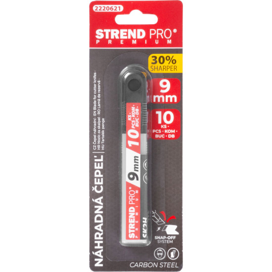 Лезвия выдвижные Strend Pro Premium FDB40, BlackMatt, 9 мм, 10 шт Лезвия выдвижные Strend Pro Premium FDB40, BlackMatt, 9 мм, 10 шт