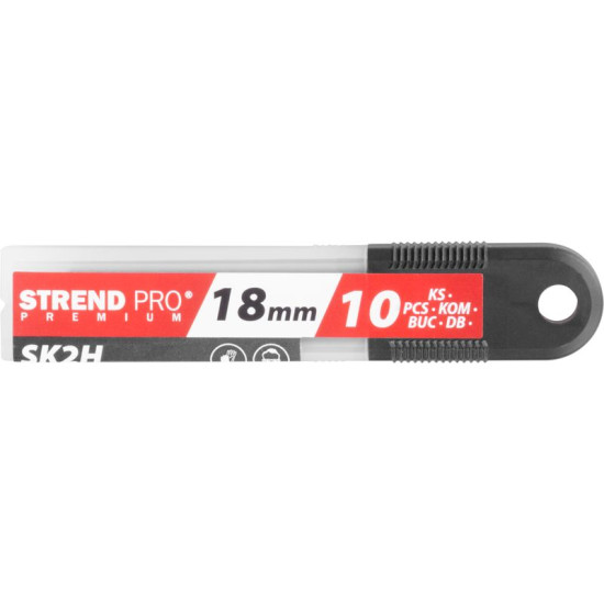 Blade Strend Pro Premium FDB50, BlackMatt, 18 mm, break-off, spare, pack. 10 pcs Blade Strend Pro Premium FDB50, BlackMatt, 18 mm, break-off, spare, pack. 10 pcs