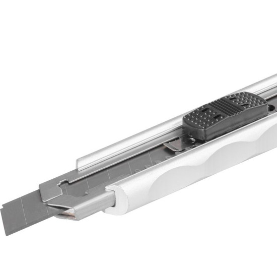 Aluminium snap-off blade knife 18mm Giant, piston-valve control