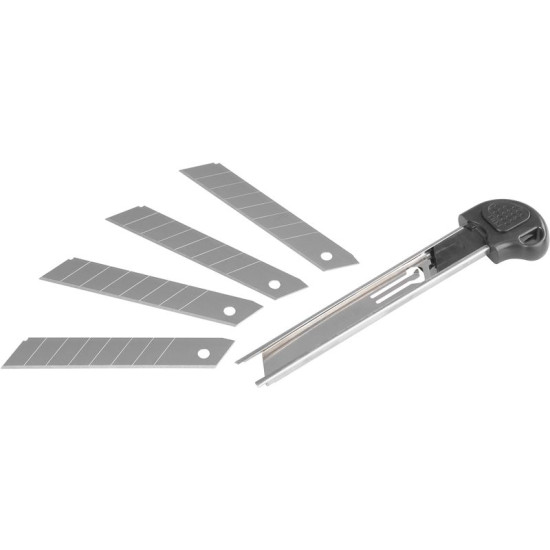 Aluminium snap-off blade knife 18mm Giant, piston-valve control