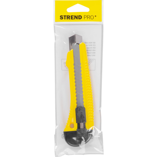Snap-off blade knife 18mm Strend Pro, piston-valve control