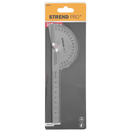 Angle protractor Strend Pro SP-173, INOX
