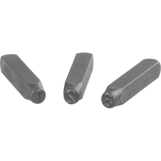 Number punch 8mm 123 (9pcs)