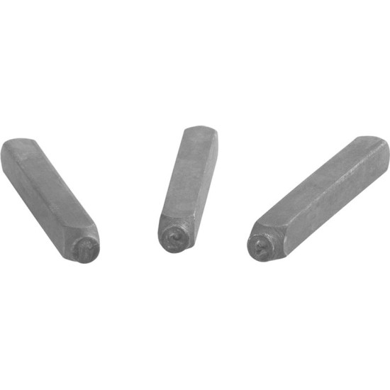 Number punch 3mm 123 (9pcs)
