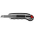 Aluminium snap-off blade knife 09mm Strend Pro, piston-valve control with 5 blades,in blister