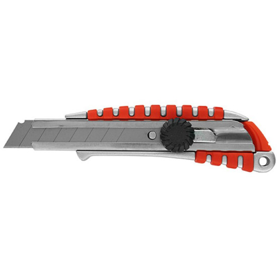 Nuga Strend Pro 18 mm, lahtikäiv, rattaga, Alu/plast Nuga Strend Pro 18 mm, lahtikäiv, rattaga, Alu/plast