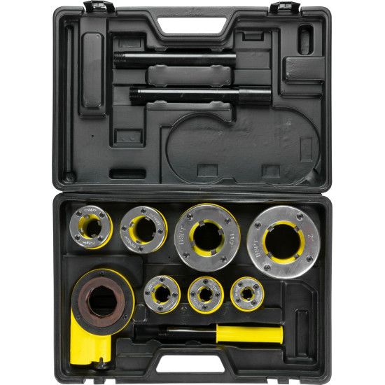 Ratchet pipe threading kit 3/8 - 2 (7pcs) Ratchet pipe threading kit 3/8 - 2 (7pcs)