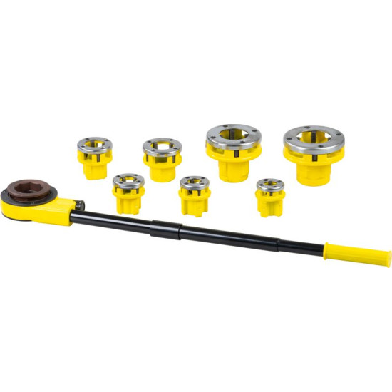 Ratchet pipe threading kit 3/8 - 2 (7pcs) Ratchet pipe threading kit 3/8 - 2 (7pcs)