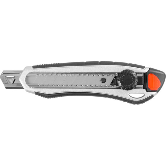 Aluminium snap-off blade knife 18mm Strend Pro, wheel control, AluBody