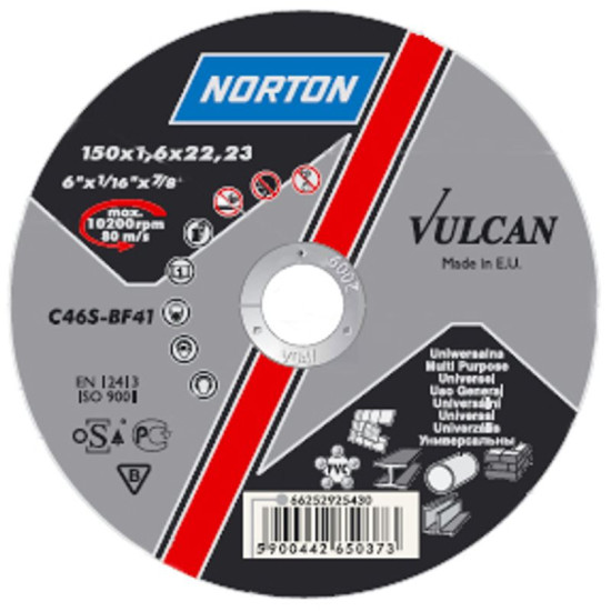 Lõikeketas NORTON Vulcan A 300x3,0x32 A30S-BF41, Steel-Inox Lõikeketas NORTON Vulcan A 300x3,0x32 A30S-BF41, Steel-Inox
