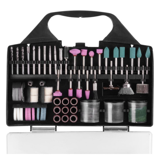 Lihvimiskorpuste komplekt Strend Pro RTG1016, 116 tk, mini, otselihvijale, varrega Lihvimiskorpuste komplekt Strend Pro RTG1016, 116 tk, mini, otselihvijale, varrega