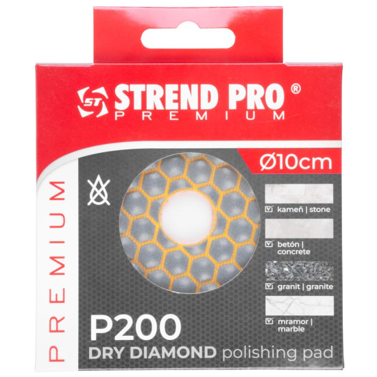 Abrasive pad Strend Pro DP514, 100 mm, G0200, diamond