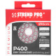 Abrasive pad Strend Pro DP514, 100 mm, G0400, diamond Abrasive pad Strend Pro DP514, 100 mm, G0400, diamond