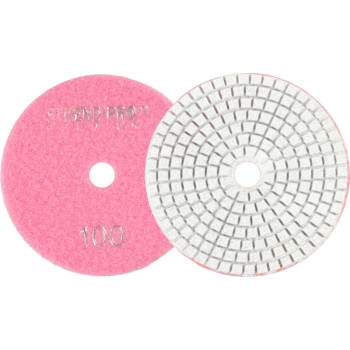 Blade Strend Pro Premium P100, 100 mm, polishing, diamond, Velcro, wet polishing grinding