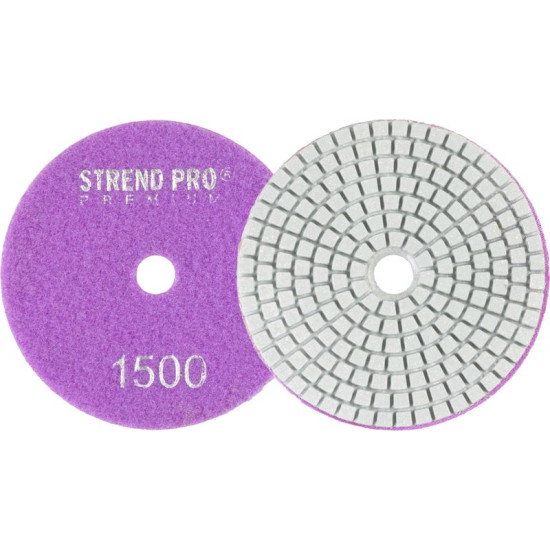 Blade Strend Pro Premium P1500, 100 mm, polishing, diamond, Velcro, wet polishing grinding