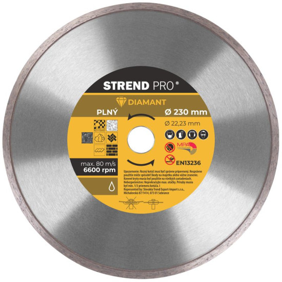 Diamond cutting disc  230 mm Strend Pro, full