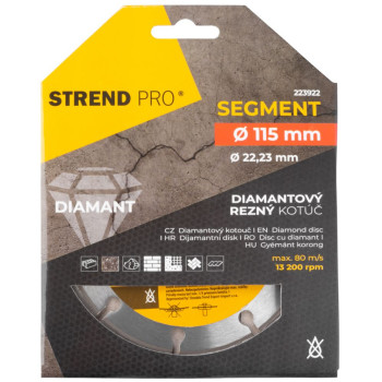Diamond cutting disc 115 mm Strend Pro, segment
