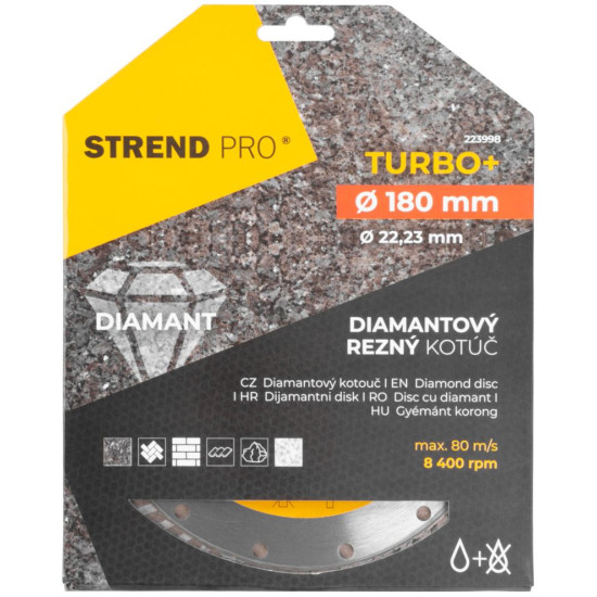 Диск алмазный 180 мм Strend рro, Turbo+ Диск алмазный 180 мм Strend рro, Turbo+