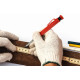Strend Pro Premium pencil, with clip, steel tip, carpenter's, marker with sharpener, with 6 leads, set Strend Pro Premium pencil, with clip, steel tip, carpenter's, marker with sharpener, with 6 leads, set