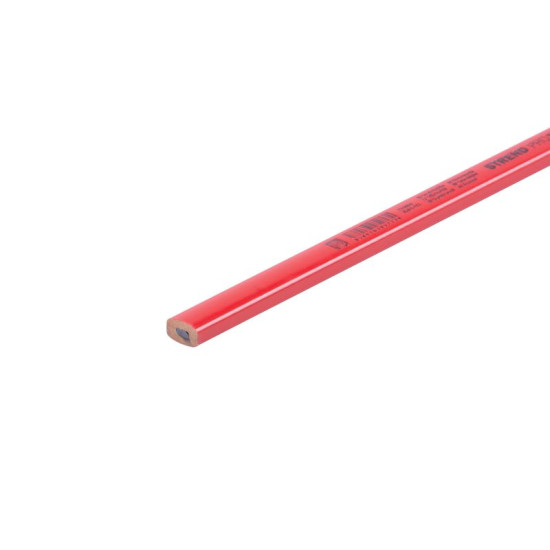 Strend Pro pliiats, puusepatööd, 250 mm, kandiline, must pliiats, müügikarp 72 tk