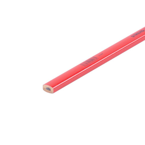 Strend Pro pliiats, puusepatööd, 176 mm, kandiline, must pliiats, müügikarp 50 tk