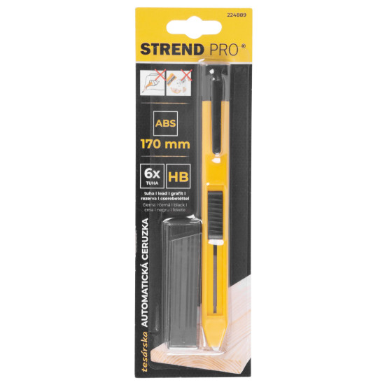 Карандаш Strend Pro, 170 мм, + 6 резервных грифелей в комплекте Карандаш Strend Pro, 170 мм, + 6 резервных грифелей в комплекте
