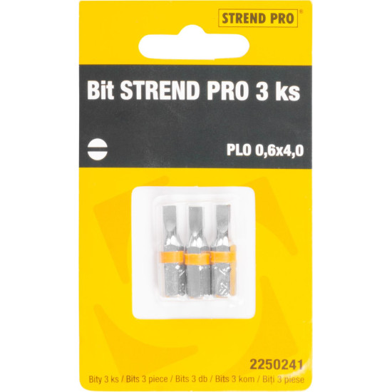 Bit Strend Pro, Flat 0,6x4,0, pkg 3 pcs Bit Strend Pro, Flat 0,6x4,0, pkg 3 pcs