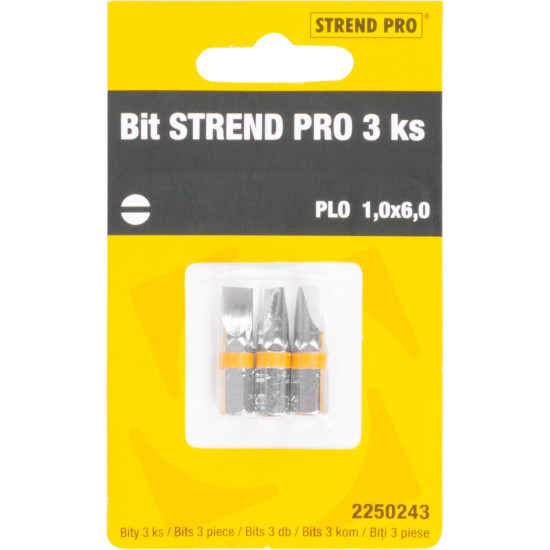 Bit Strend Pro, Flat 1,0x6,0, pkg 3 pcs Bit Strend Pro, Flat 1,0x6,0, pkg 3 pcs
