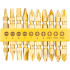Otsikukomplekt Strend Pro YF40020, 10 osa, L-65mm, CrV, GoldenFish