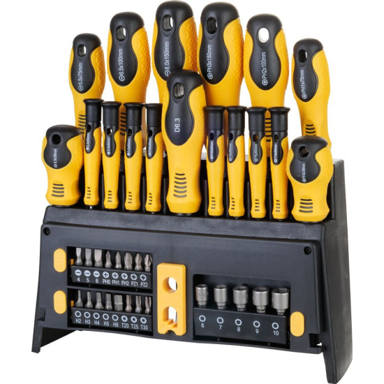 Set of screwdrivers and bits Strend Pro SDB139, 39 pieces, TX+PH+ flat
