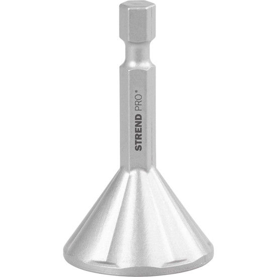 Strend Pro milling cutter, 6-20 mm, 1/4", 25.5x50.4 mm, faceted, for chamfering the edges of screws, deburrer Strend Pro milling cutter, 6-20 mm, 1/4", 25.5x50.4 mm, faceted, for chamfering the edges of screws, deburrer