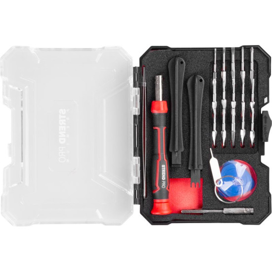 Набор бит Strend Pro Premium ComfortGrip DL134, 23 шт., с отверткой, для ремонта сотовых телефонов