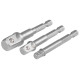 Strend Pro adapterikomplekt, puurile, 1/4", 3/8", 1/2"