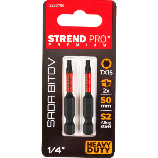 Bit Strend Pro Premium Torx, T15, 2 pcs Bit Strend Pro Premium Torx, T15, 2 pcs