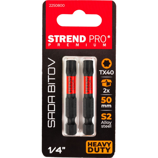 Bit Strend Pro Premium Torx, T40, 2 pcs Bit Strend Pro Premium Torx, T40, 2 pcs