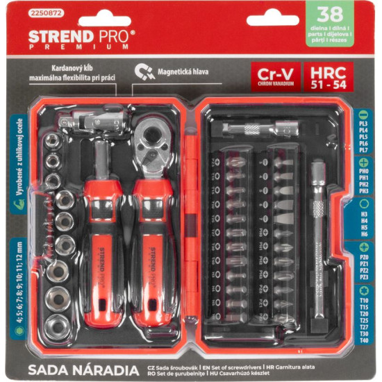 Screwdriver Set Strend Pro Premium, 38-piece, torx + flat + Phillips Screwdriver Set Strend Pro Premium, 38-piece, torx + flat + Phillips