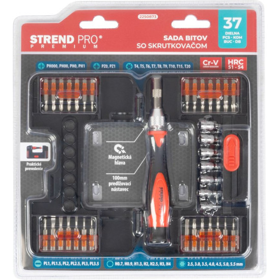 Screwdriver Set Strend Pro Premium, 37-piece, torx + flat + Phillips Screwdriver Set Strend Pro Premium, 37-piece, torx + flat + Phillips