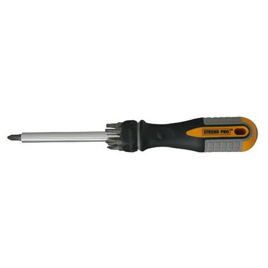 Screwdriver with magnetic extractor + 6bits Strend Pro, + bits (-) 5-6-7,(+) 1-2-3 Screwdriver with magnetic extractor + 6bits Strend Pro, + bits (-) 5-6-7,(+) 1-2-3