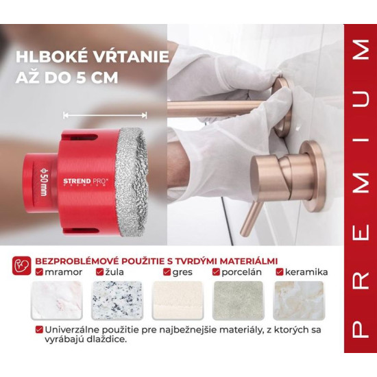 Lõiker Strend Pro Premium DCB11, 50 mm, M14, kroon, teemant, professionaalne