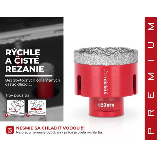 Lõiker Strend Pro Premium DCB11, 50 mm, M14, kroon, teemant, professionaalne