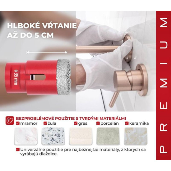 Teemantsüdamiku puur Strend Pro Premium DCB11, 035 mm, M14, professionaalne Teemantsüdamiku puur Strend Pro Premium DCB11, 035 mm, M14, professionaalne
