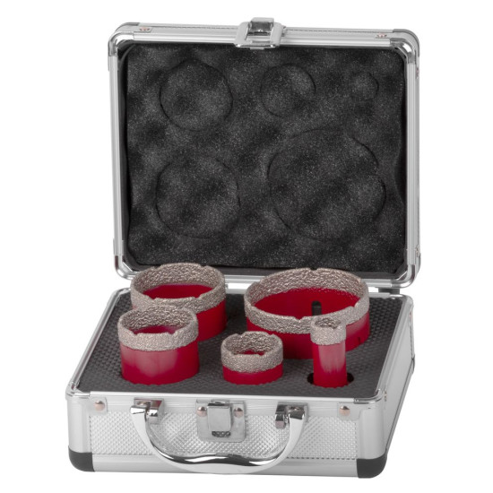 Dry diamond drill set Strend Pro Premium, DCB11S5, 20-35-45-55-72 mm, M14, diamond core hole drills, Dry diamond drill set Strend Pro Premium, DCB11S5, 20-35-45-55-72 mm, M14, diamond core hole drills,