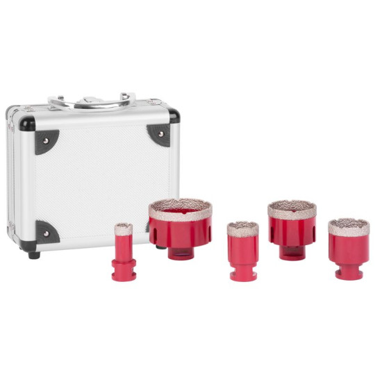Dry diamond drill set Strend Pro Premium, DCB11S5, 20-35-45-55-72 mm, M14, diamond core hole drills, Dry diamond drill set Strend Pro Premium, DCB11S5, 20-35-45-55-72 mm, M14, diamond core hole drills,